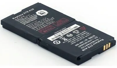 Produktbild von Akku für Zte Li3706T42P3h383857 Li-Ion 3,7 Volt 650 mAh schwarz.