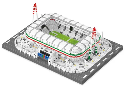 Produktbild von Balody 16629 Fußballstadion in Turin - Diamond-Klemmbausteine Set (2342 Teile)