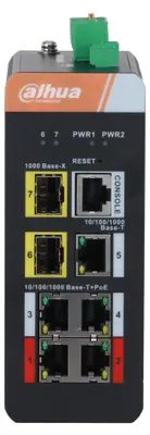 Produktbild von DAHUA DH-PFS4207-4GT-DP 7-Port Managed Industrial Gigabit Switch with 4-Port PoE