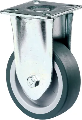 Obrázok produktu pre E-NORMpro pevné kolieska 100 mm LG.G Pozinkované oceľové gumové kolieska (kolieska a kolieska)
