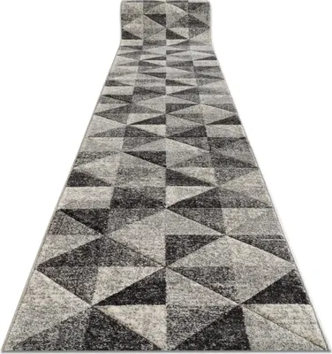 Produktbild von Läufer FEEL 5672/16811 DREIECKE grau / anthrazit / creme 70 cm Grau 70x820 cm