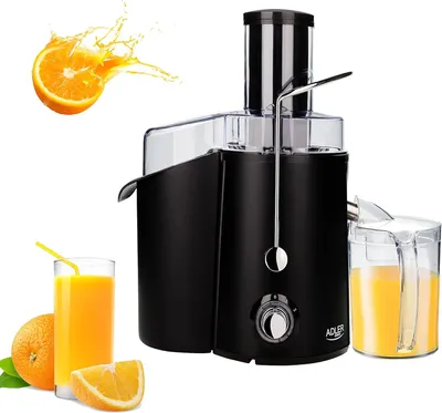 Produktbild von JUNG ADLER AD4127 Entsafter Gemüse und Obst, 1000W, Slow Juicer mit Edelstahlgehäuse, Saftpresse elektrisch, 1 L Saftkrug, Vitaminschonend, BPA-Frei