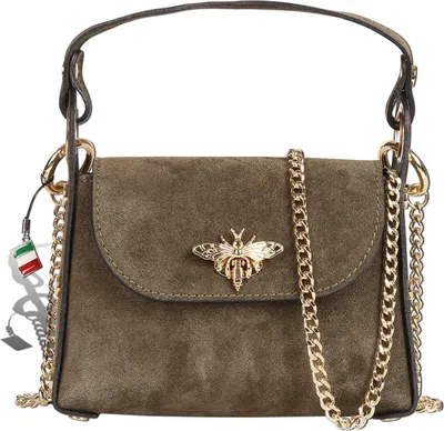 Produktbild von Florence Damen Umhängetasche Tasche olivgrün Leder Größe 19x65x14 D2OTF844G6
