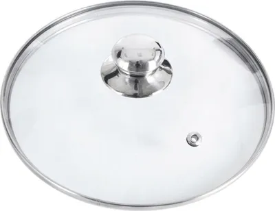 Produktbild von Orion | Glasdeckel - mit Edelstahlring - Ø 28 cm - 200?C Hitzebeständiges Glas - Universaldeckel - für Topf und Pfanne - mit Dampfauslass