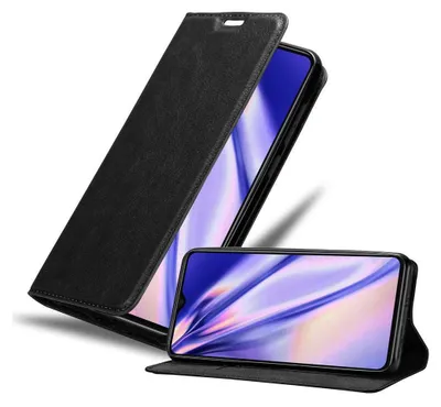 Immagine prodotto di Cadorabo custodia per Xiaomi RedMi NOTE 8 PRO cover protettiva in nero custodia per cellulare cover chiusura magnetica