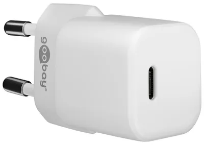 Produktbild von Goobay USB-Schnellladegerät Nano weiß 30W,3A,USB-C Power Delivery,GaN