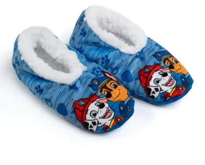 Produktbild von Paw Patrol Homesocks für Jungen - ABS Winter Hausschuhe gefüttert Kinder Slipper Pantoffeln Blau 23-26