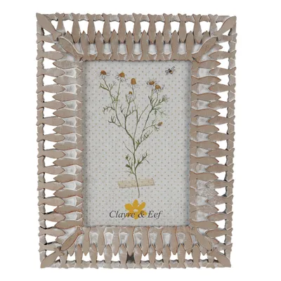 Immagine prodotto di Cornice per quadri Clayre & Eef 10x15 cm in poliresina beige