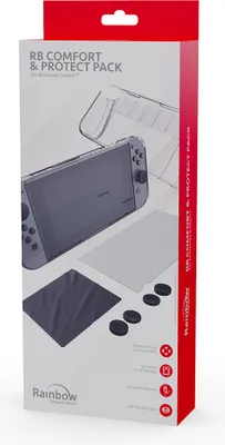 Produktbild von Rainbow Nintendo Switch Displayschutzfolie Komfort Und Schutz Durchsichtig  Durchsichtig One Size