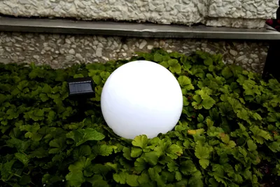 Image de Boule solaire à LED,blanche, env.20 cm Ø,