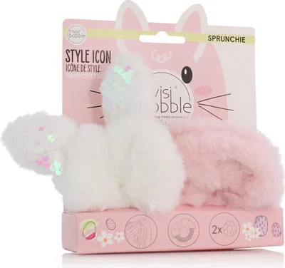Produktbild von Invisibobble SPRUNCHIE Duo Haargummi Easter Baumwolle Candy 2 St.