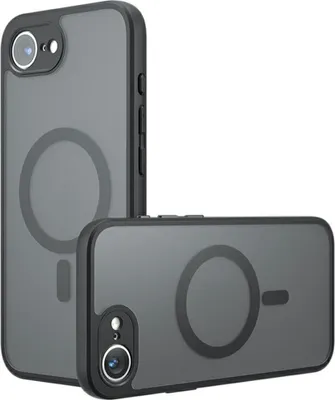 Produktbild von iPhone 16e / 17e Hülle - Coverup Mattes Transparentes Back Cover mit Kameraschutz - MagSafe Compatible - Schwarz