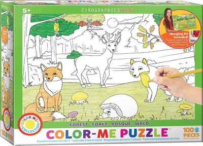 Produktbild von Eurographics Malpuzzle - Wald, 100 Teile