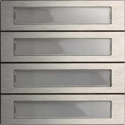Produktbild von GIRA 5534920, Ruftasten-Modul, Edelstahl, GIRA, Oberfläche, -25 - 70 °C, 106,5 mm