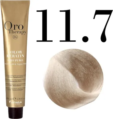 Obrázok produktu pre Fanola Oro Therapy Color Keratin Oro Puro profesionálna permanentná farba na vlasy 11,7 100 ml