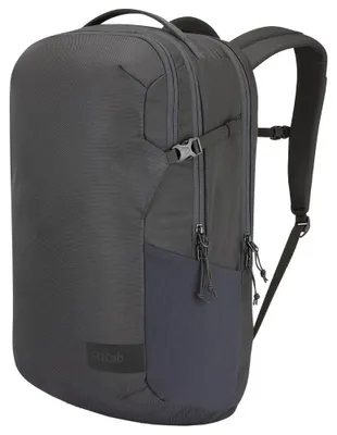 Produktbild von Rab Depot 28 Tagesrucksack, 28 Liter, schwarz, belüfteter Rücken, Laptopfach 15 Zoll, IPX4