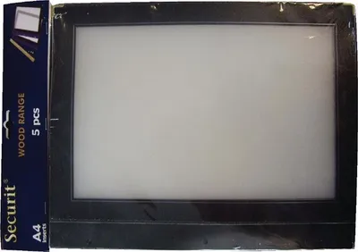 Obrázok produktu pre Securit Vložky k jídelním lístkům WOOD A4, černá (5 ks)
