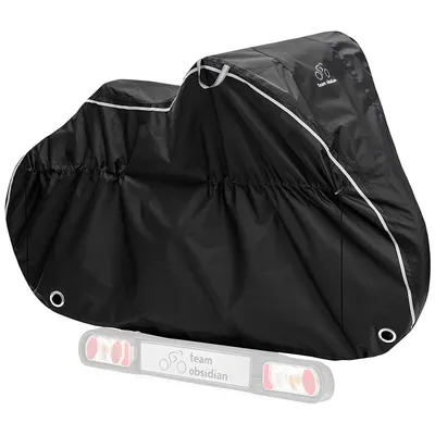 Produktbild von TeamObsidian Fahrradgarage wetterfest - Fahrradabdeckung wasserdicht - 600D Fahrrad Garage Outdoor - 1 bis 3 Fahrräder - Fahrradplane Fahrrad
