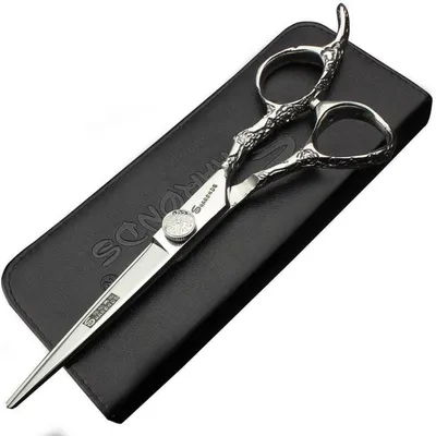 Image de Ciseaux de coiffure professionnels, de 6, 7 ou 8 pouces, pour kits de coupe de cheveux, en acier inoxydable