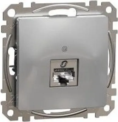Produktbild von Computersteckdose rJ45 Kat.6 STp silber IP20 SDD113461S Sedna Design Schneider Electric