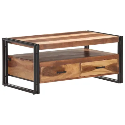 Produktbild von Couchtisch 100x55x45 cm Massivholz Akazie