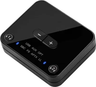 Obrázek produktu pro Bluetooth adaptér pro 2 sluchátka – 2-v-1 Bluetooth přijímač pro domácnost