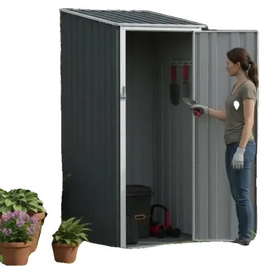 Imagen del producto de Almacén, acero galvanizado, diseño resistente a la intemperie, color antracita