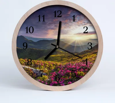 Produktbild von Holzuhr 20fi cm wanduhr - Landschaft Landschaft
