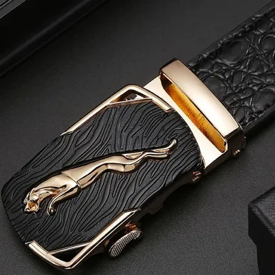 Immagine prodotto di Cintura Harry Nera/Oro - Eleganza e Qualità per Uomini KP8765