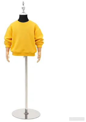 Produktbild von Verstellbares 120-157 cm Mannequin mit Basis Unisex PP Schwarz