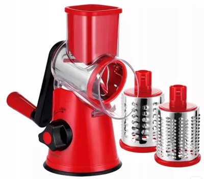 Produktbild von Kinghoff Trommelreibe Gemüseschneider Mehrzweck 3 Klingen
