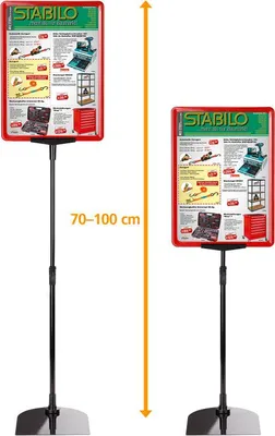 Obrázek produktu pro Stojan na plagáty DIN A4 červený