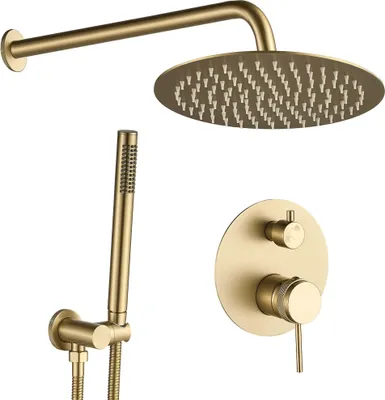 Produktbild von Rea Duschgarnitur Lungo Grip Brush Gold + Box