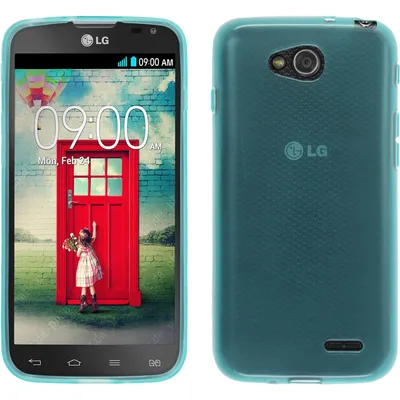 Produktbild von PhoneNatic Case kompatibel mit LG L90 Dual - türkis Silikon Hülle transparent Cover