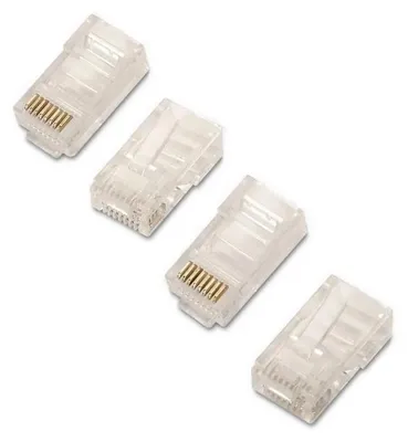 Immagine prodotto di AISENS A139-0297 - Spina RJ45 a 8 fili (10 pezzi) Trasparente