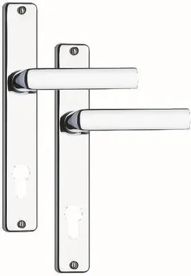 Immagine prodotto di maniglia per porta con inserto da 804/90 mm in acciaio inox al Cr