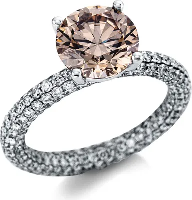 Produktbild von Ring aus 750 Gold Weißgold 316 Diamanten 5,4ct B:2,8mm 4er-Krappe, Ringgröße:Innenumfang 54mm  Ø17.2mm