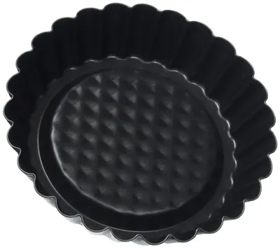 Produktbild von ZENKER 8722 Tortelett-Set 6-tlg, antihaftbeschichtet, Schwarz, 10 cm x 10 cm x 4