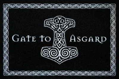 Produktbild von Gate to Asgard Fußmatte schwarz