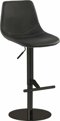 Produktbild von Edler Barhocker Tresenhocker Level K Gestell schwarz Kunstleder  schwarz