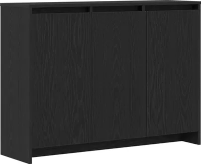 Produktbild von vidaXL Sideboard Schwarz 102 x 29,5 x 75 cm Holzwerkstoff