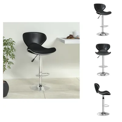 Produktbild von vidaXL Barhocker Schwarz Kunstleder -  Barhocker