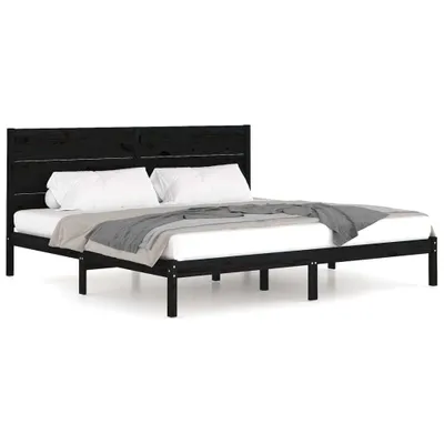 Obrázek produktu pro vidaXL Postel z masivu Černá borovice 200x200 cm