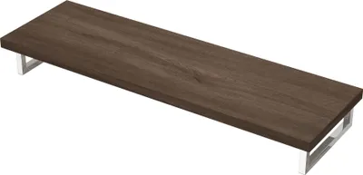 Produktbild von Mai & Mai Waschbeckenauflage 45x160cm inkl. Edelstahlkonsolenträger Waschtischhalter gebürstet Eiche