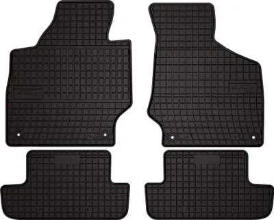 Immagine prodotto di Tappetini auto in gomma adatto per Audi TT II 8J (2006-2014, cabrio, roadster, coupe) neri, set 4 pz, con fissaggi