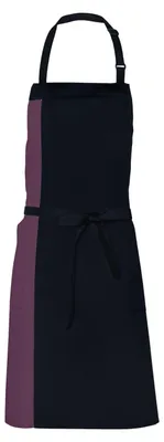 Immagine prodotto di Link Kitchen Wear - Grembiule unisex da uomo/donna "Duo" LT5664 (taglia unica) (nero/bordeaux)