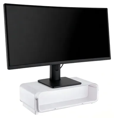 Produktbild von Monitorständer mit Schubladen, Bildschirmhöhenverstellung, ergonomischer Monitorständer für Schreibtische