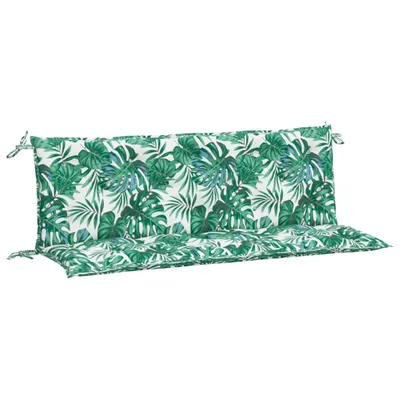 Obrázek produktu pro Podušky na zahradní lavici 2 ks vzor listů 150x50x7 cm oxford