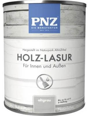 Produktbild von PNZ Holzlasur für Innen und Außen altgrau 2,5 l