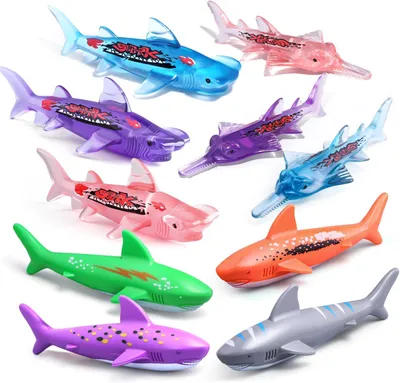 Produktbild von Badespielzeug 10 Stücke, Unterwasserhai Tauchspielzeug, für Kinder